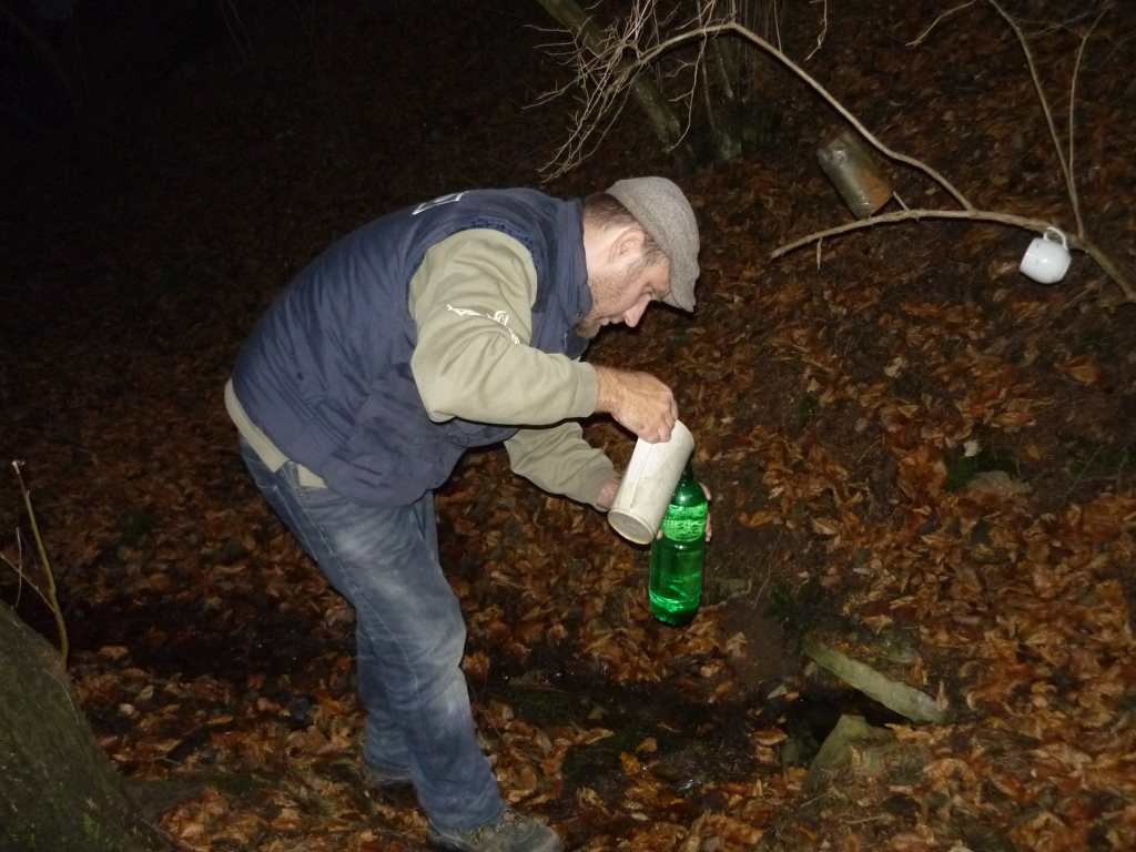 Odběr podzemní vody z pramenního vývěru
