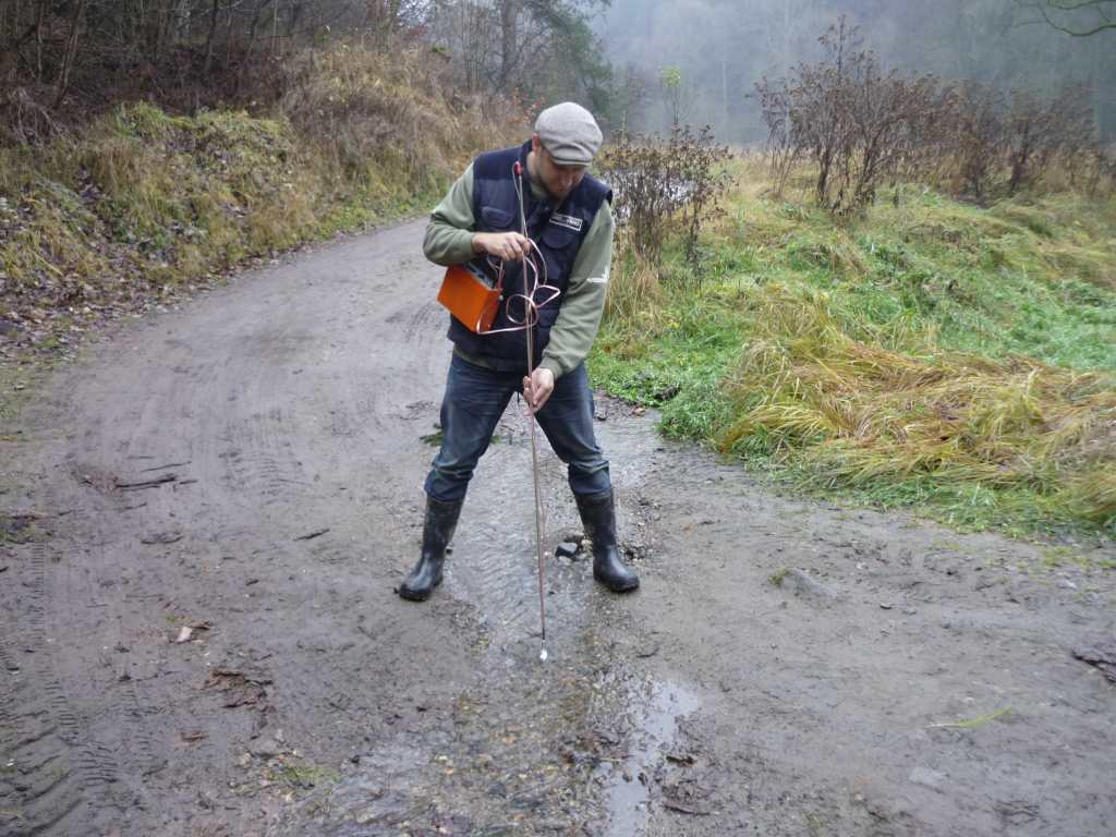 Hydrometrování potůčku